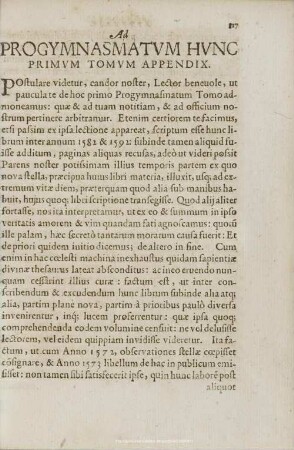 Ad PROGYMNASMATUM HUNC PRIMUM TOMUM APPENDIX.