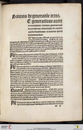 Reparationes librorum De generatione et corruptione