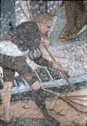 Drei Szenen aus der Legende des heiligen Laurentius