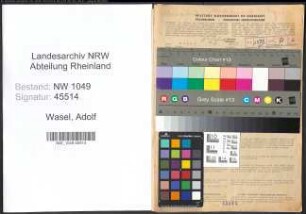 Entnazifizierung Adolf Wasel , geb. 22.05.1888 (Industriekaufmann)