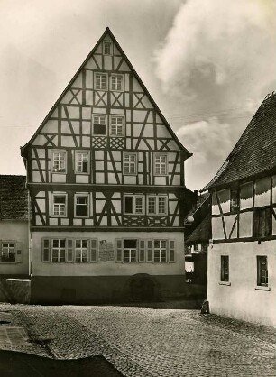 Gasthaus "Blaues Haus", Fachwerk. Vergl. 018