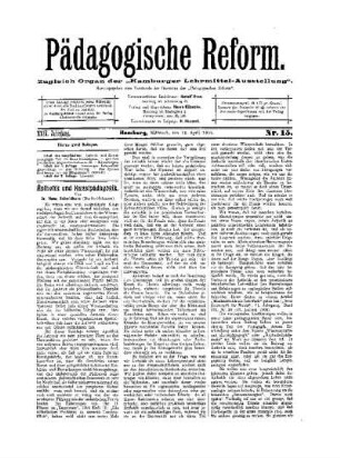 Ästhetik und Kunstpädagogik : (Schluß folgt)