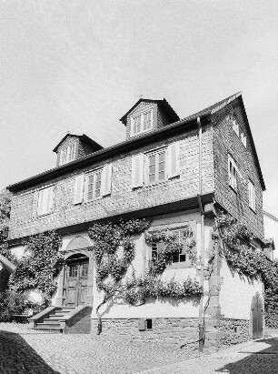 Wohnhaus, Fachwerk; Gelnhausen, Lambertusgasse 15