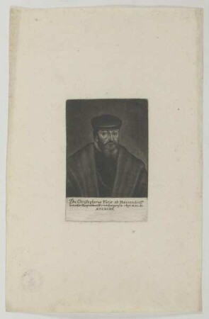 Bildnis des Christophorus Fürer ab Haimendorff