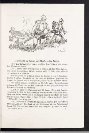 3. Vormarsch in Belgien und Kämpfe an der Sambre