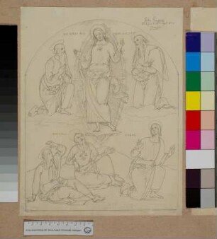 Verklärung Christi nach Peruginos Fresko im Collegio del Cambio Perugia