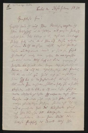 Brief an Friedrich Grützmacher : 26.02.1870