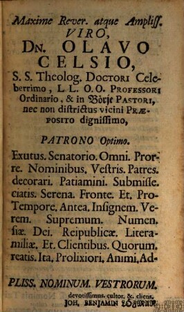 Diss. hist.-pol. de exsilio M. Tullii Ciceronis