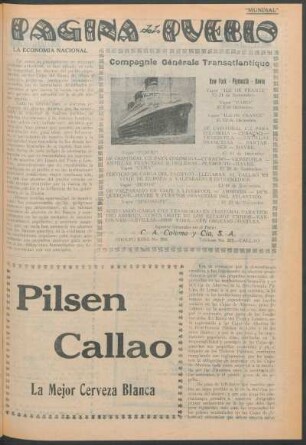 Página del pueblo : La económia nacional