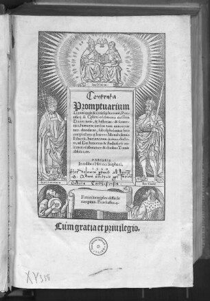 Promptuarium divini iuris & utriusque humani, pontificii & c[a]esarei celebriores eiusdem divini iuris, & historias, & sententias, humanis iuribus tum annotatas tum elucidatas, sub alphabetica serie complectens