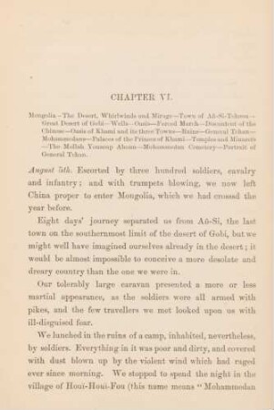 Chapter VI. Mongolia ...