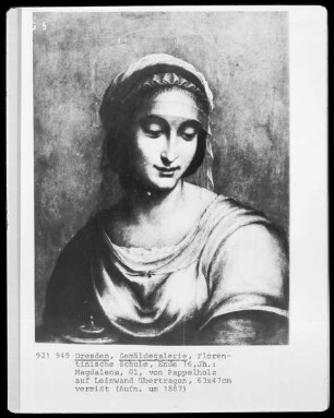 Brustbild der heiligen Magdalena
