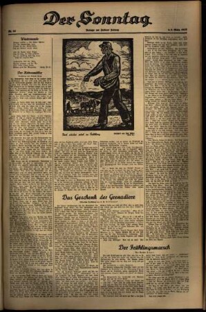 Zweite Ausgabe vom Sonntag, den 07. März 1937.