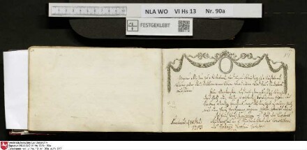 Stammbuch des Ernst Philipp Ludwig Zellmann (1763-1795) aus
                           Braunschweig