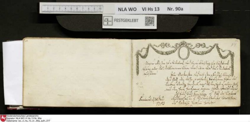 Stammbuch des Ernst Philipp Ludwig Zellmann (1763-1795) aus
                           Braunschweig