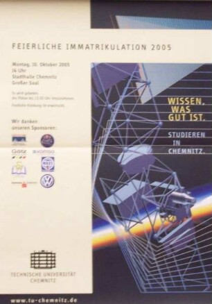 "Feierliche Immatrikulation 2005, am 10.10.2005"