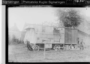 Brieftaubenwagen einer Nachrichtenabteilung