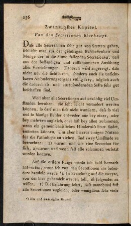 136-140, Zwanzigstes Kapitel. Von den Secretionen überhaupt.