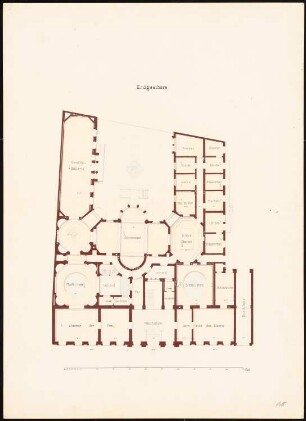 Wohnhaus Wilhelmstraße 70 (Villa Strousberg), Berlin: Grundriss EG