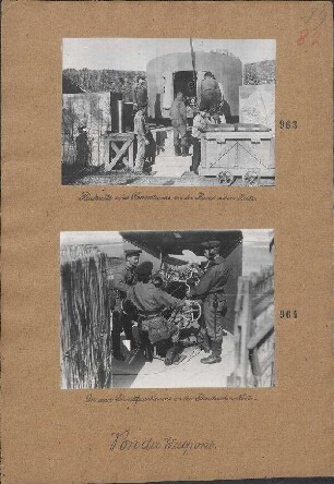 Rückseite eines Panzerturms an der flandrischen Küste