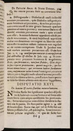 425-443, Disputatio XXVI.
