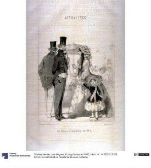 Les élégans à Longchamps en 1846