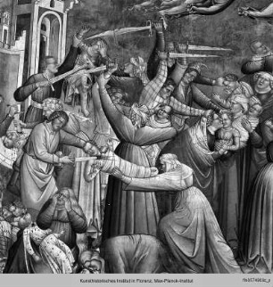 Ausmalung der Cappella della Croce : Szenen zum Tod Mariens und Geburt Christi : Bethlehemitischer Kindermord