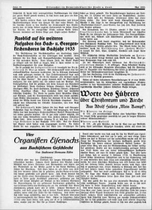 Vier Organisten Eisenachs aus Bachischem Geschlecht (Fortsetzung) / Hermann Kühn