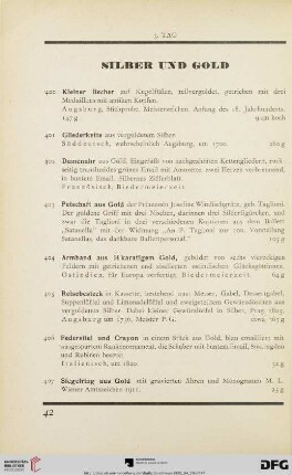 Silber und Gold (Nr. 400-426)
