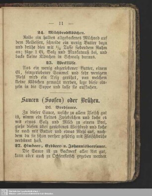 Saucen (Soosen) oder Brühen