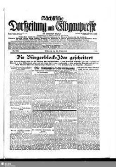 Sächsische Dorfzeitung und Elbgaupresse : mit Loschwitzer Anzeiger ; Tageszeitung für das östliche Dresden u. seine Vororte