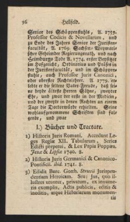 I.) Bücher und Tractate.
