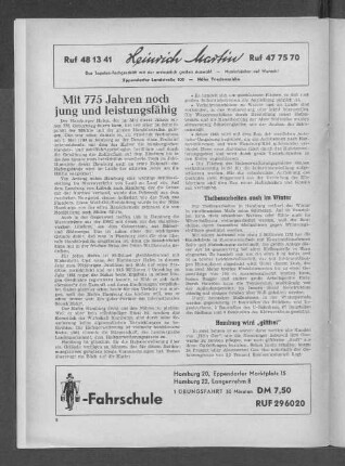 Mit 775 Jahren noch jung und leistungsfähig