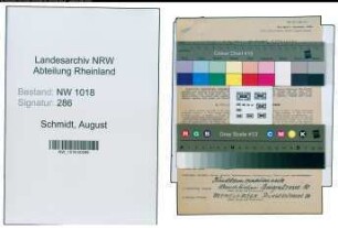 Entnazifizierung August Schmidt , geb. 15.07.1897 (Maurer)