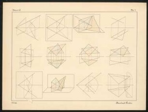 Übung in Darstellender Geometrie: Schnitte durch Körper und Flächen