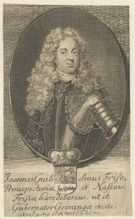 Bildnis des Ioannes Gulihelmus Friso, Fürst von Nassau