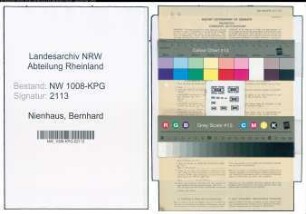 Entnazifizierung Bernhard Nienhaus , geb. 07.12.1904 (Landwirt)