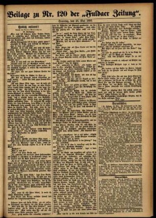 Zweite Ausgabe vom Sonntag, den 28. Mai 1893.