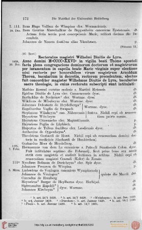 20. December 1426 bis 30. August 1436