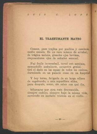 El trashumante Mateo