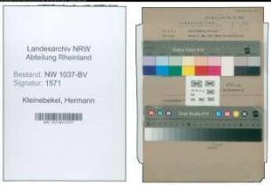Entnazifizierung Hermann Kleinebekel , geb. 06.12.1898 (Meister)