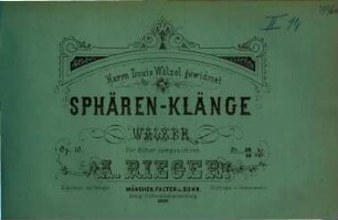 Sphären-Klänge : Walzer für Zither ; op. 10