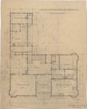 Fischer, Theodor; Blaichach; Haus Gradner - Grundriss EG
