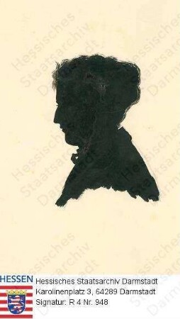 Schlitz gen. von Görtz, Anna Gräfin v. geb. Prinzessin zu Sayn-Wittgenstein-Berleburg (1827-1902) / Porträt, im Profil, Brustbild