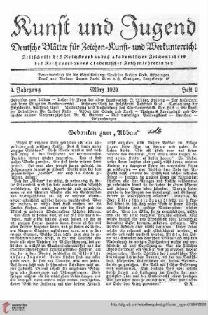 N.F. 4.1924 S.163: Gedanken zum "Abbau"