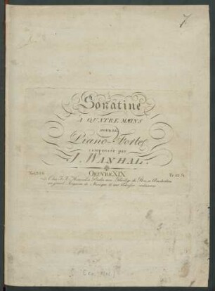 Sonatine À Quatre Mains Pour Le Piano-Forte : Oeuvre XIX