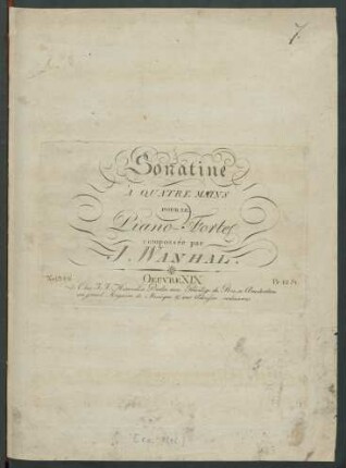 Sonatine À Quatre Mains Pour Le Piano-Forte : Oeuvre XIX