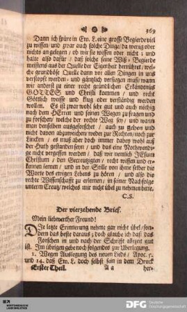 Der vierzehende Brief.