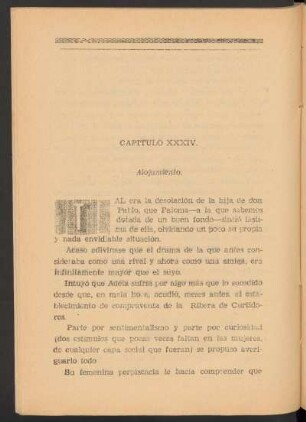 Capítulo XXXIV - Alojamiento.