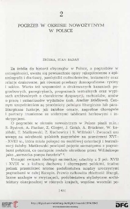2. Pogrzeb w okresie nowożytnym w Polsce